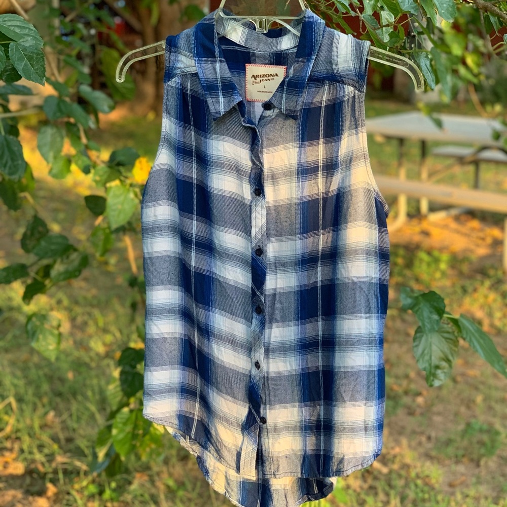 Arizona Sleeveless Flannel Shirt